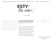 Tablet Screenshot of estylingerie.com